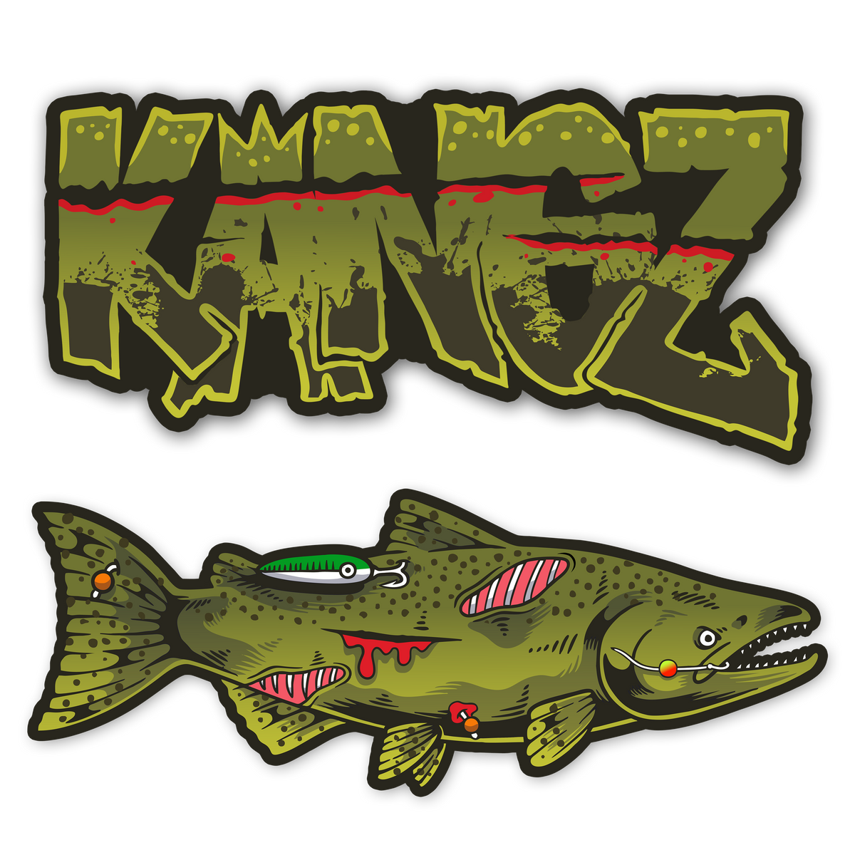 KANGZ GLOSS STICKER PACK – KING OPS FISHING GEAR