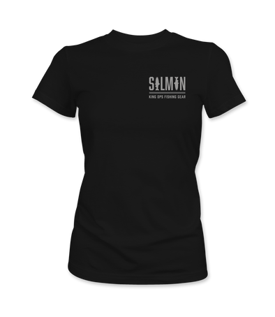 WOMEN'S GREY SALMON T-SHIRT